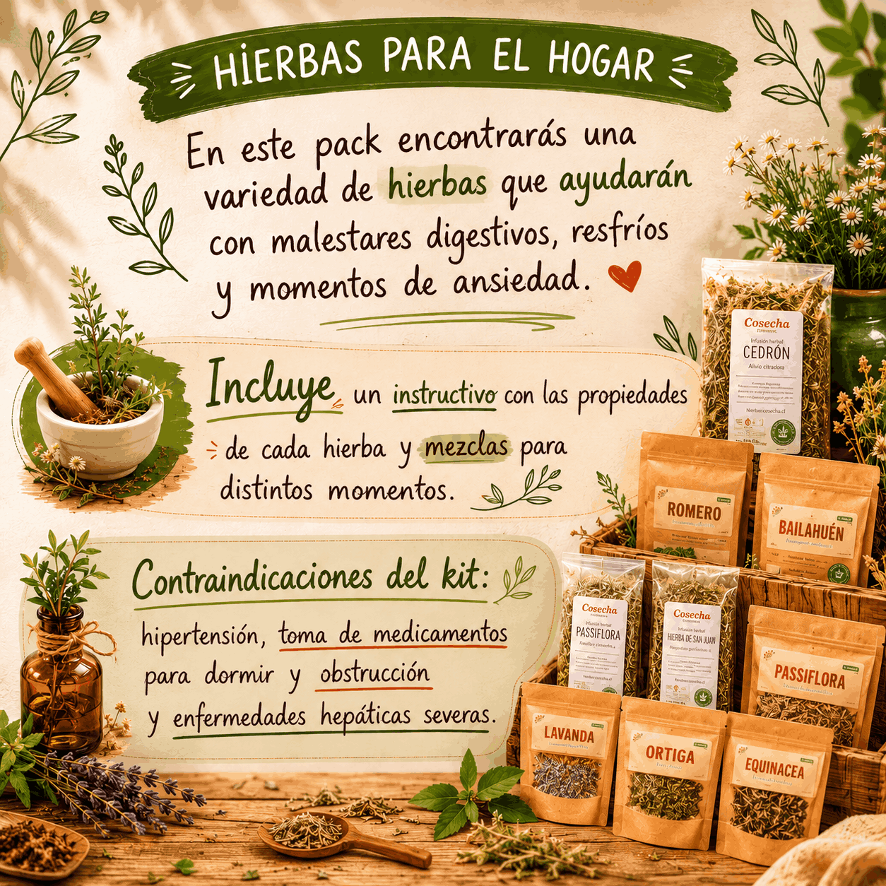 hierbas para el hogar